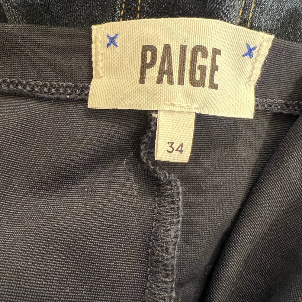 Dark wash Paige maternity pants, like new. Only worn once but very comfy.